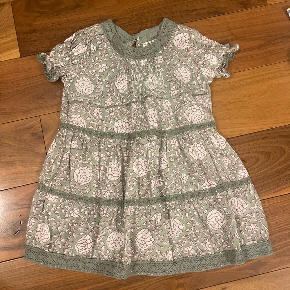 Lali Green Lotus print dress, size 2